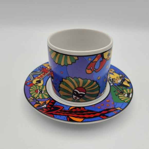 Sakura Verona 1993 Espresso Cup & Saucers Set by Sue Zipkin - Picture 9 of 10